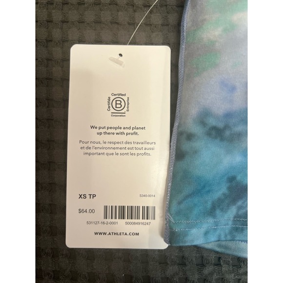 Athleta Sport Bras | NWT! Conscious Crop Printed Longline Sport Bra in XS - Picture 5 of 10